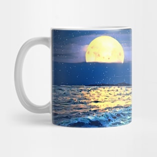 Moonlit Sky On The Beach Mug